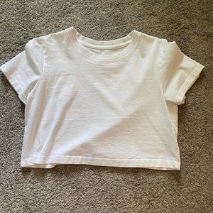 Urban Outfitters Cropped White Tee